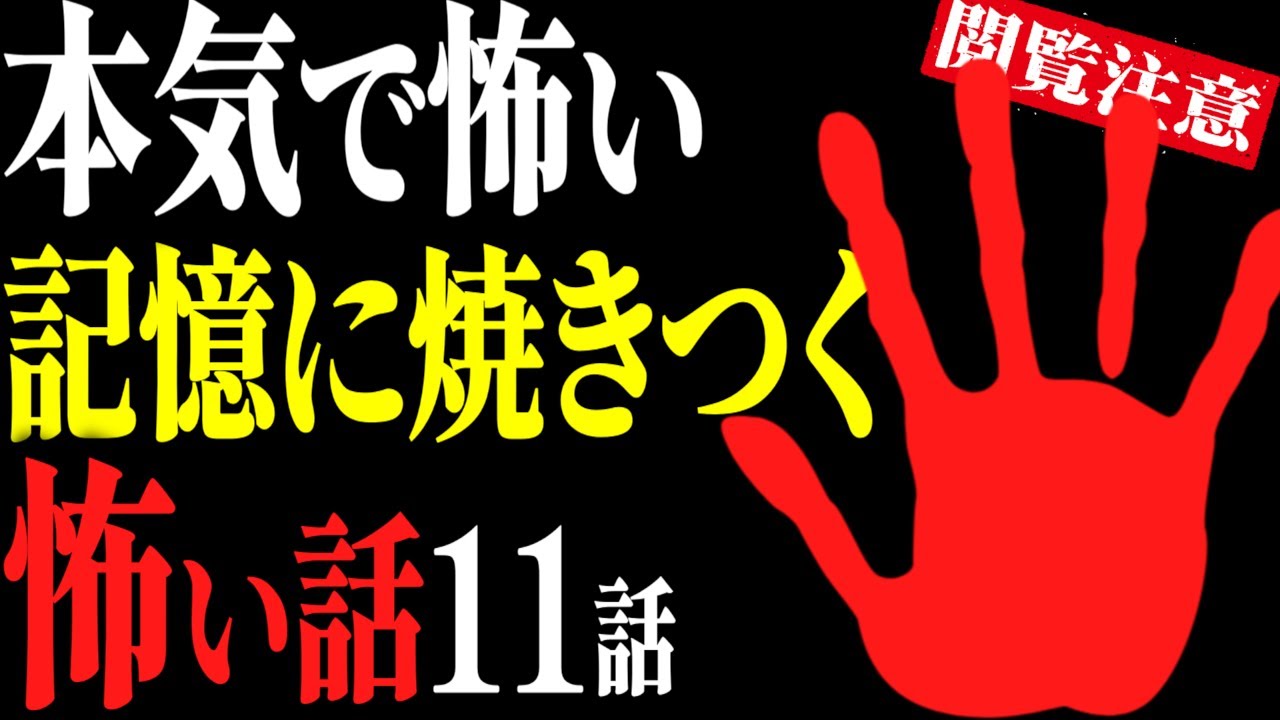 【怖い話総集編28】一度聞いたら離れない。記憶に焼きつく怖い話11話【閲覧注意】【作業用】【睡眠用】