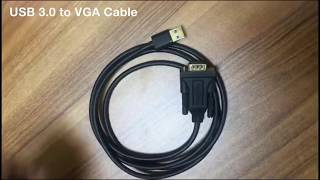 PC Laptop USB Port VGA to TV Scan Converter Adapter How to Setup USB 3.0 to VGA Cable