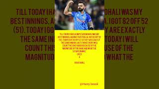 King Kohlis Greatest Innings