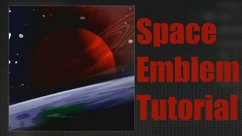 Black Ops 2: Space Emblem Tutorial