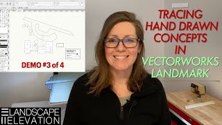 Tracing Hand Drawn concepts in Vectorworks Landmark