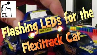 Flashing LEDs for the Flexitrack Car