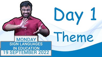 Sign Languages in Education | IWD | Day-1 Theme