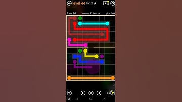 How To Solve Flow Free Hourglass Pack Level 44 9x12 Board Hard Walk Through Solution Walkthrough
