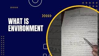 What is environment | Environment | old school  Geography.
