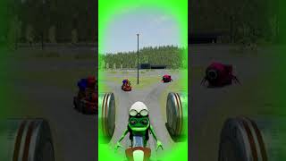 Cartoon Characters & Mike Wazowski vs Hydraulic Crush - BeamNG.Drive