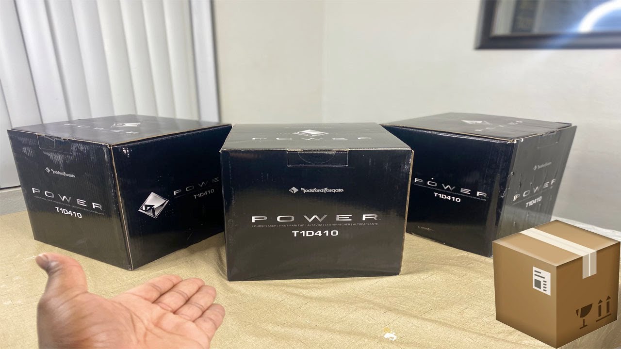 UNBOXING | 3 ROCKFORD FOSGATE T1D410 SUBWOOFER | POWER SERIES
