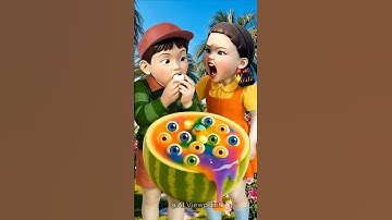 Squid Game AI Edible Slime Mukbang Watermelon ASMR #squidgame #squidgame2 #ai #asmr #mukbang