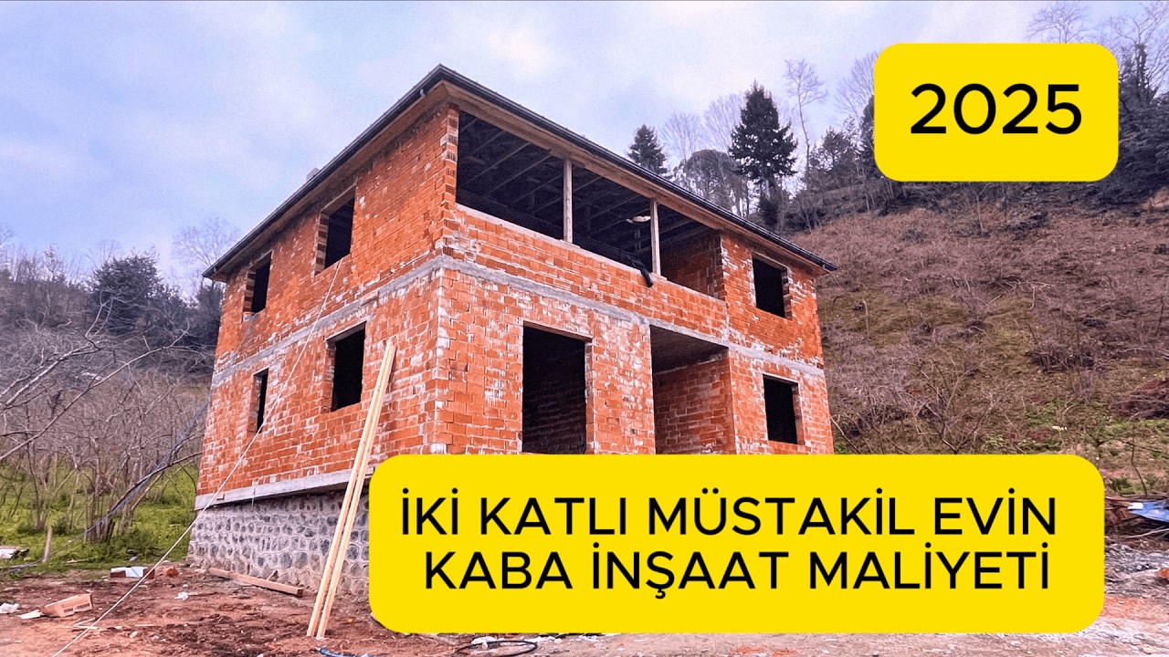 İki Katlı Müstakil Ev Kaba İnşaat Maliyeti - 220 m2 Köy Evinin Kaba Maliyeti 2025