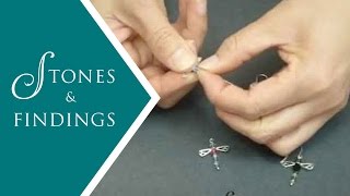 Jewelry Projects - How to Make Dragonfly Bead Earrings