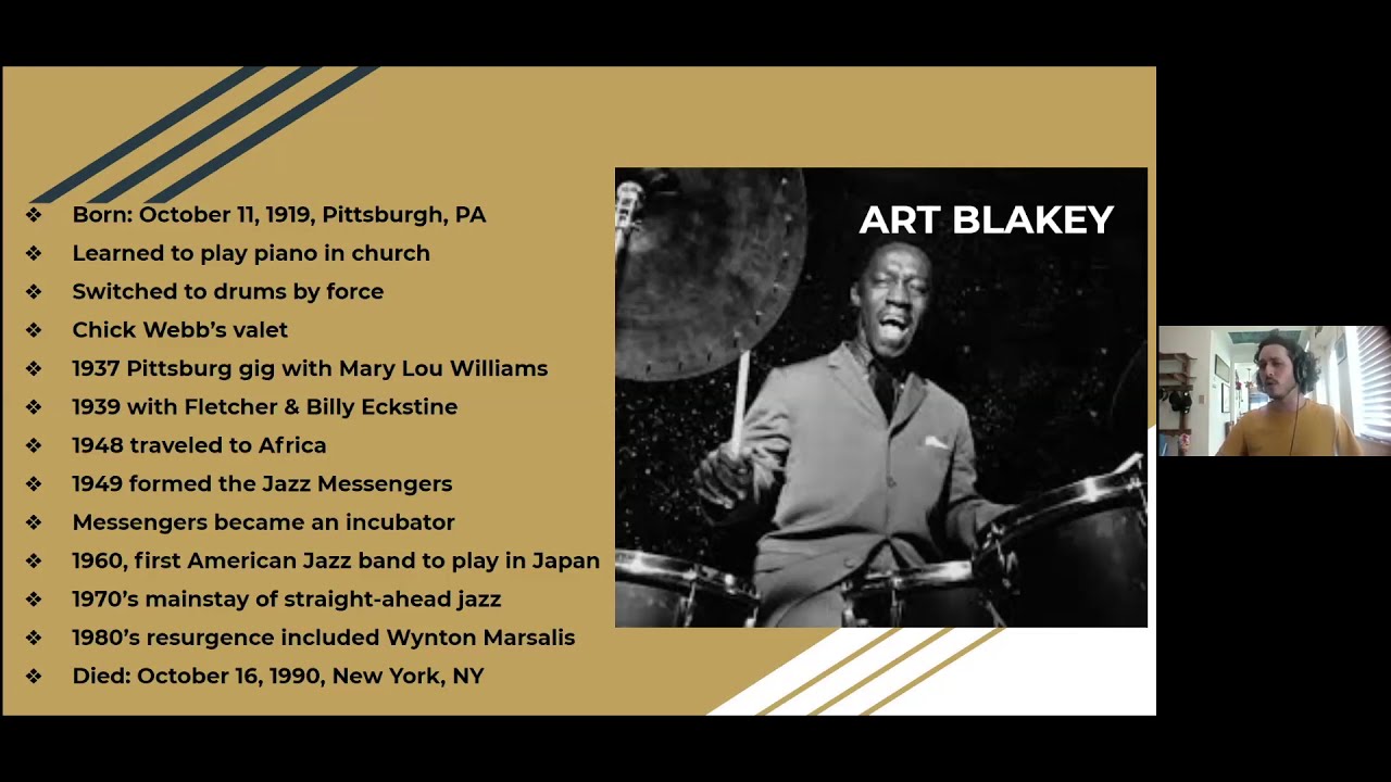 12/21/20 "What I Love About...Art Blakey" with Mark Feinman CJH