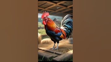 Rooster becomes a robot #shorts #animals #ai #trending #rooster