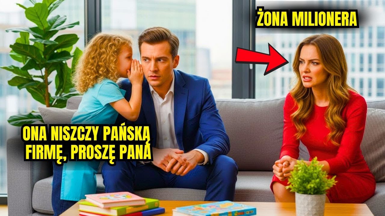 „Ona niszczy twoją firmę!!” — powiedziała córka służącej świeżo poślubionemu milionerowi…