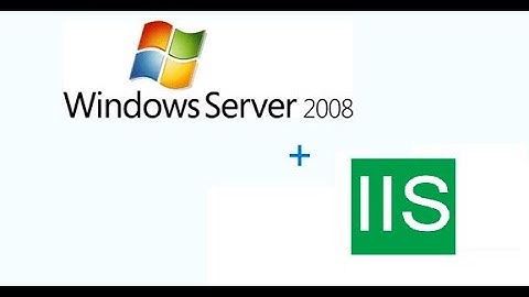 Installing IIS in server 2008