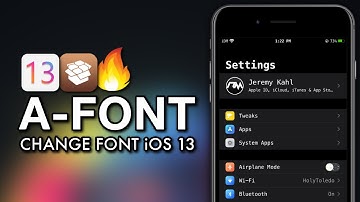 How To Change Font On iOS 13 With A-Font