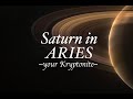 SATURN in ARIES