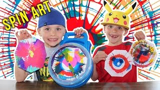 Cra-Z-Art Spinning Art Painting Playset Twins Messy Art Time Fun