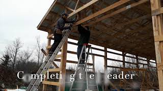 Pole Barn Build #14:  Framing the Overhead Door