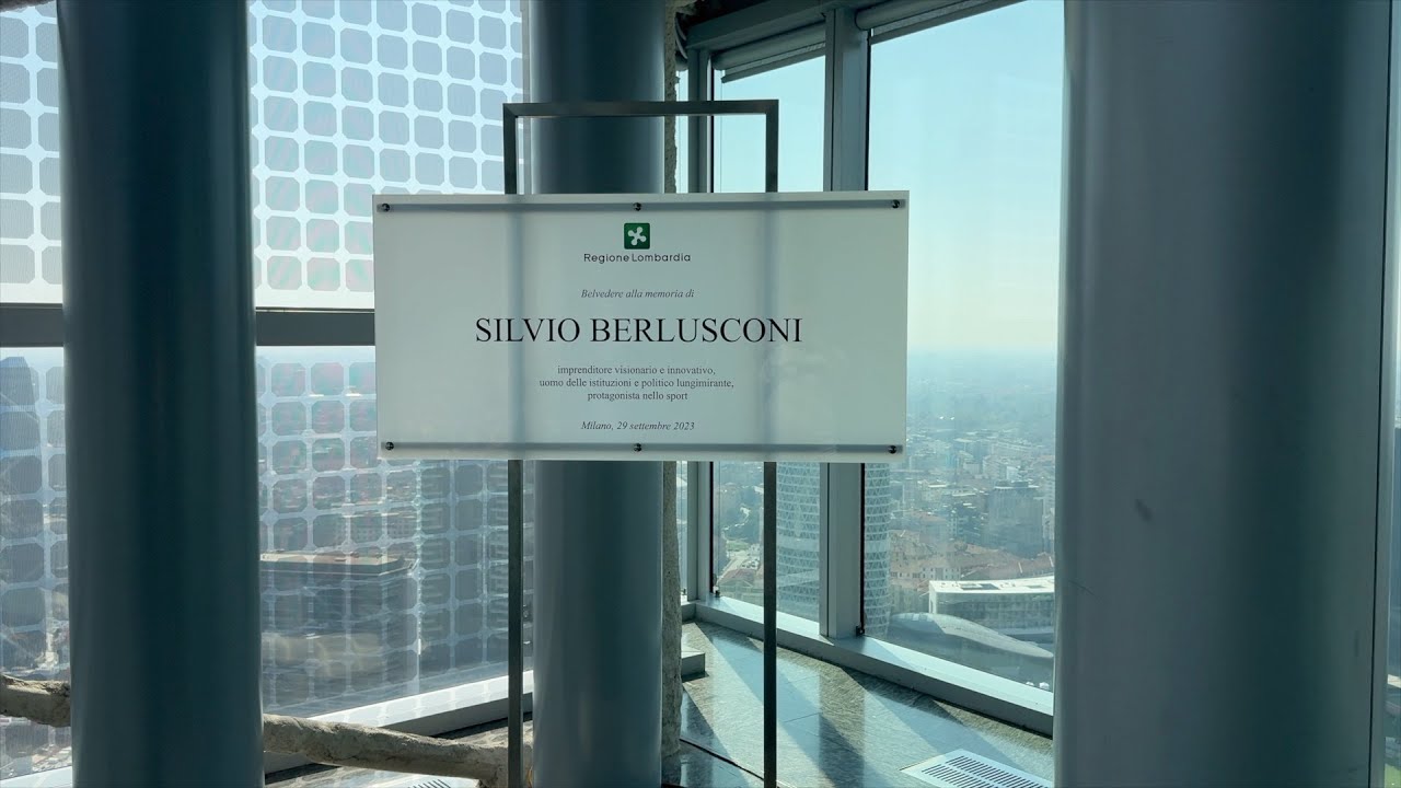 Intitolato a Silvio Berlusconi il Belvedere di Palazzo Lombardia