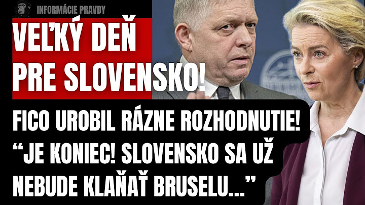 Mimoriadne: Fico urobil životné rozhodnutie! “Slovensko sa už nebude klaňať Bruselu” #fico #politika