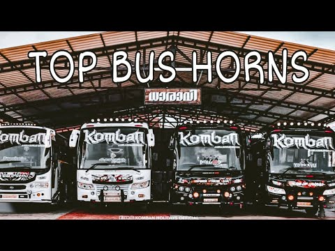 Kerala top tourist bus horns  komban  onenees  jai guru 