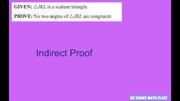 Given scalene triangle. Prove no two angles are congruent. Indirect Proof