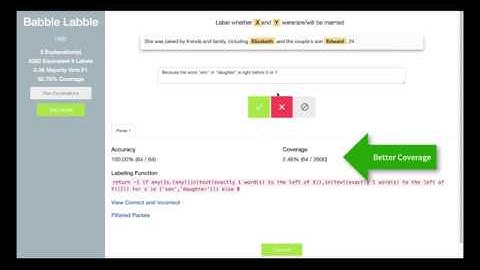 Babble Labble: Learning From Natural Language Explanations (NIPS 2017 Demo)