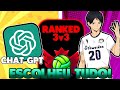 O CHAT GPT JOGOU VOLLEYBALL LEGENDS COMIGO E AMASSAMOS! EU JOGUEI 3v3 RANQUEADA COM O CHAT GPT!