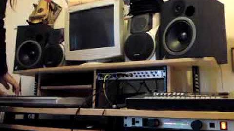 MFB Synth Lite II  feeding some guitar effects