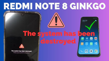 Flash Redmi Note 8 Ginkgo The system has been destroyed | Done By UnlockTool