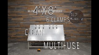 Unique 280-4  4’x8′ Cabinet Door & Frame Clamping Table