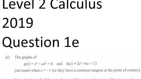 2019 Level 2 Calculus Q 1e