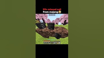 99+ MISSED CALL FROM MOJANG 😅 #minecraft