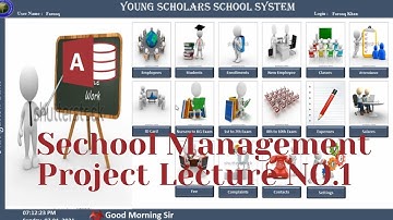 School Management System Project..... Lecture No. 1 in Ms Access