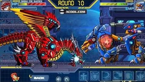 Robot Lion King VS Robot Fire Dragon - Game Show - Game Play - 2016 - HD