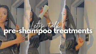 EASY pre-poo routine for length retention and fast hair growth | how to wash 4C natural hair