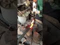 practical hot steel straightening technique.. #metalwork #forgedfromiron #woodworking #steel