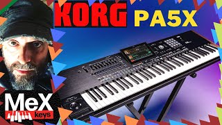 Korg Pa5X by MeX @musicalstore2005 (Subtitles)