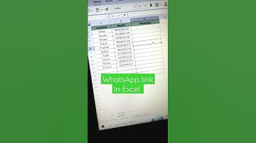 Create WhatsApp link in Excel #excel #whatsapphack #exceltips #shorts #tech #hacks