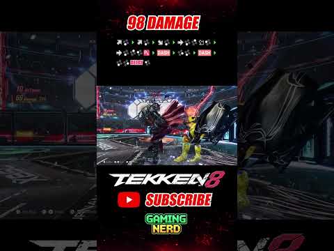 98 DAMAGE | Armor King Combo Tekken 8 Season 2 #tekken8 #shorts #youtubeshorts