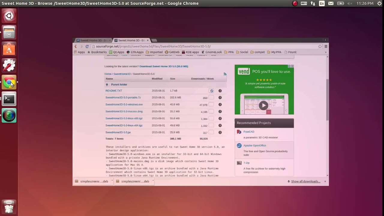 How to upgrade Sweet Home 3D in Ubuntu