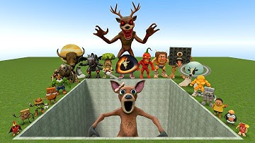 All New Italian AI Brainrot Memes vs Giant Pit with Female Cursed Deer from Roblox 99 Nights! – Gmod