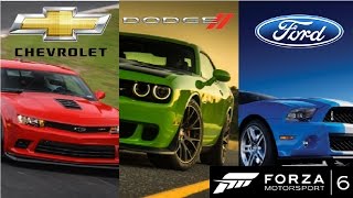 The fastest muscle car: Mustang Vs. Challenger Vs. Camaro [Forza 6] screenshot 1