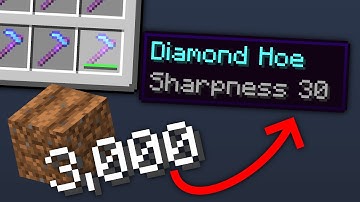 Minecraft UHC but every 100 BLOCKS you TILL, you gain a level of SHARPNESS...