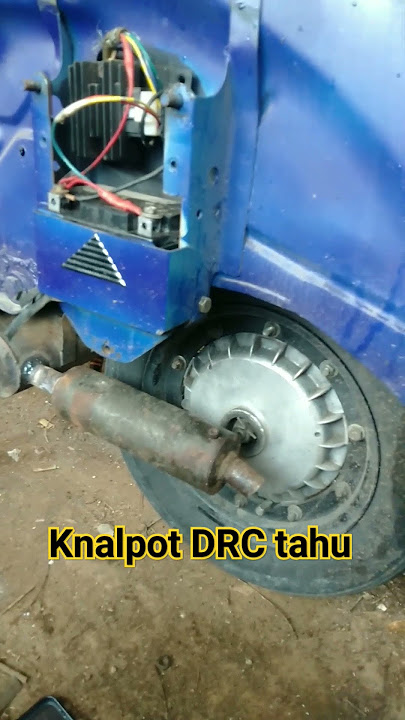 cek sound knalpot DRC tahu pale slencer #vespa #las #modification