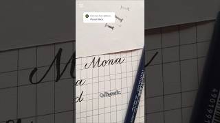 Name request  : Mona #calligaraphy #shortsvideo #live #brushlettering