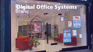 Digital Office Systems ┃ VM2 Window Display Installation ┃ Black & Blanc Estate Agent - South London