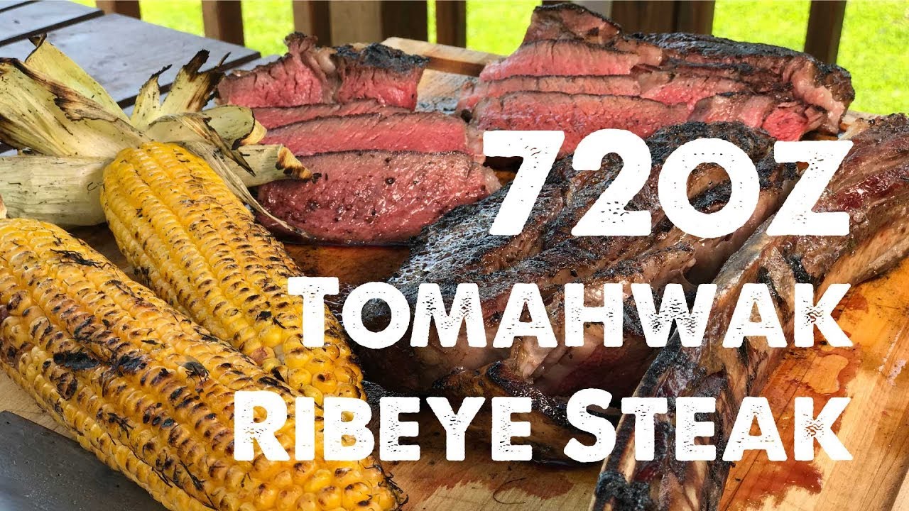 The Legendary King of Steaks 72oz Ribeye Tomahawk Reverse Seared