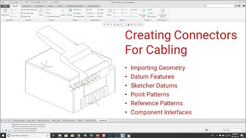 Creo Parametric - Connectors for Cabling [Tutorial]