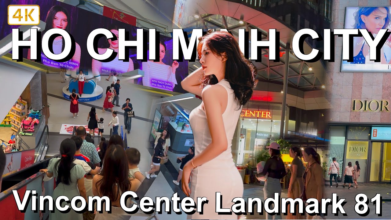 Ho Chi Minh City Shopping Mall Tour, Vincom Center Landmark81 - 4K Vietnam Walk